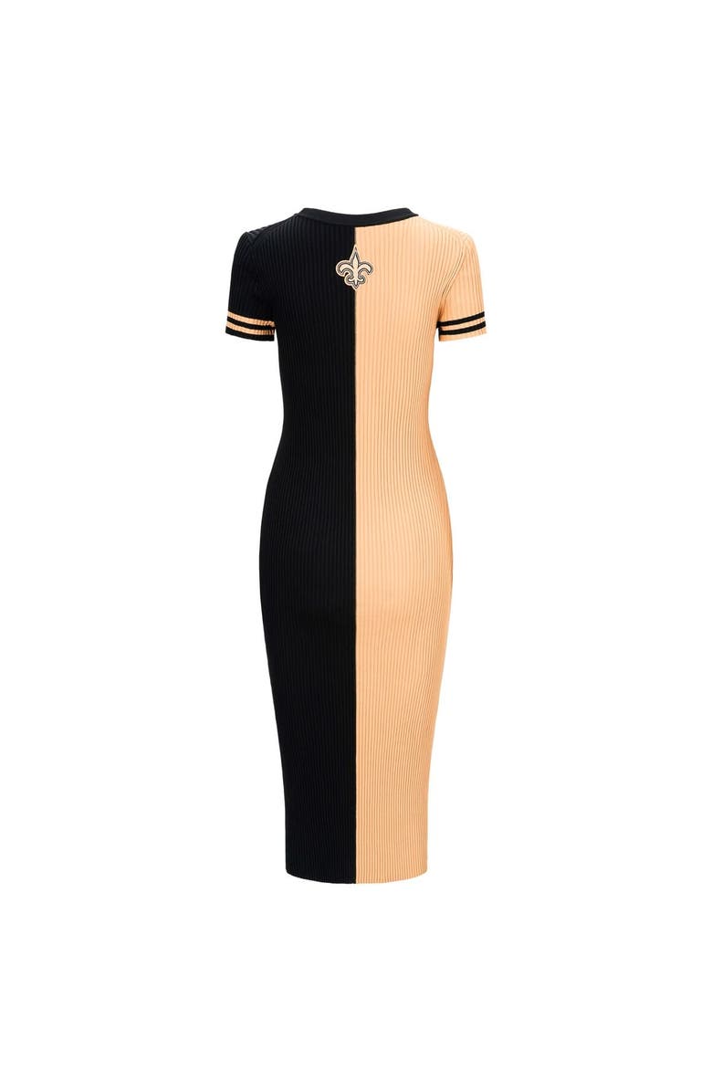 STAUD Women's STAUD  Gold/Black New Orleans Saints Colleen Dress, Alternate, color, Gold