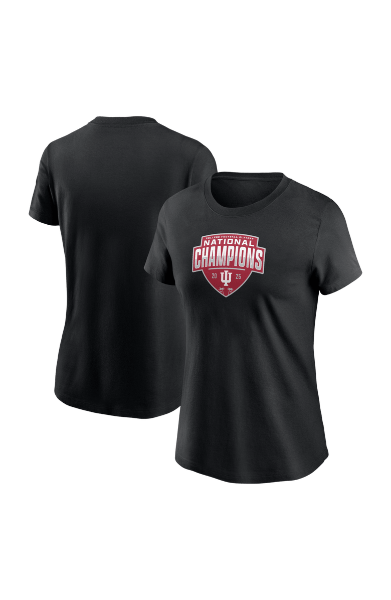 Nike Women's  Black Indiana Hoosiers College Football Playoff 2025 National Champions Zone Scheme T-Shirt, Main, color, Black