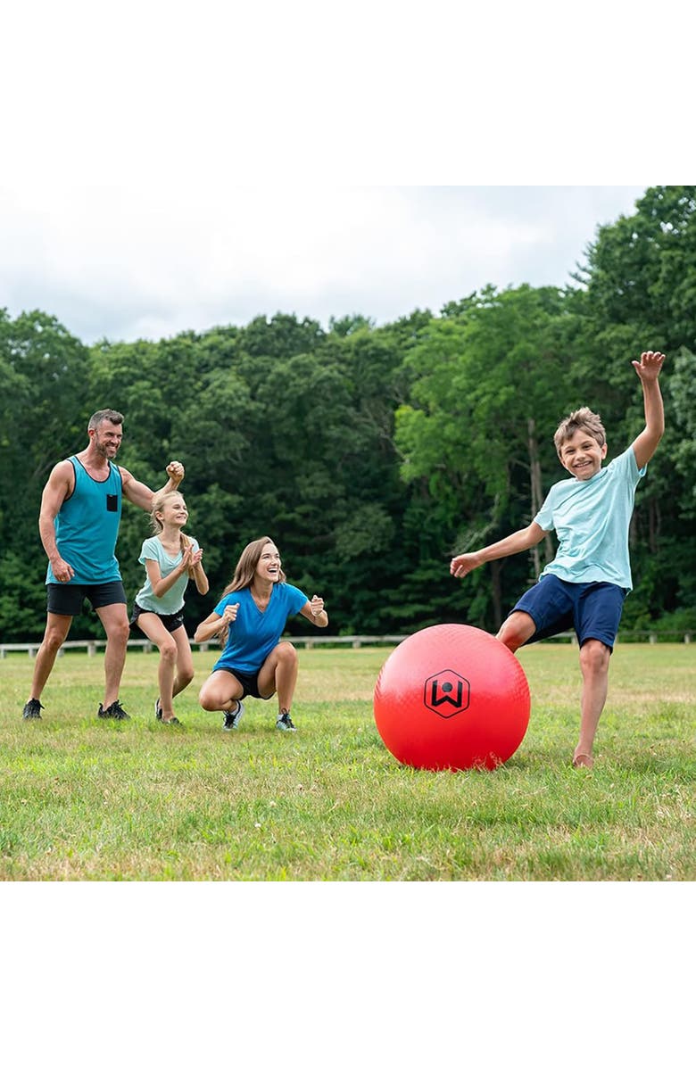 Wicked Big Sports 20" Red Kickball Giant Inflatable, Pump Included, Alternate, color, Multicolored