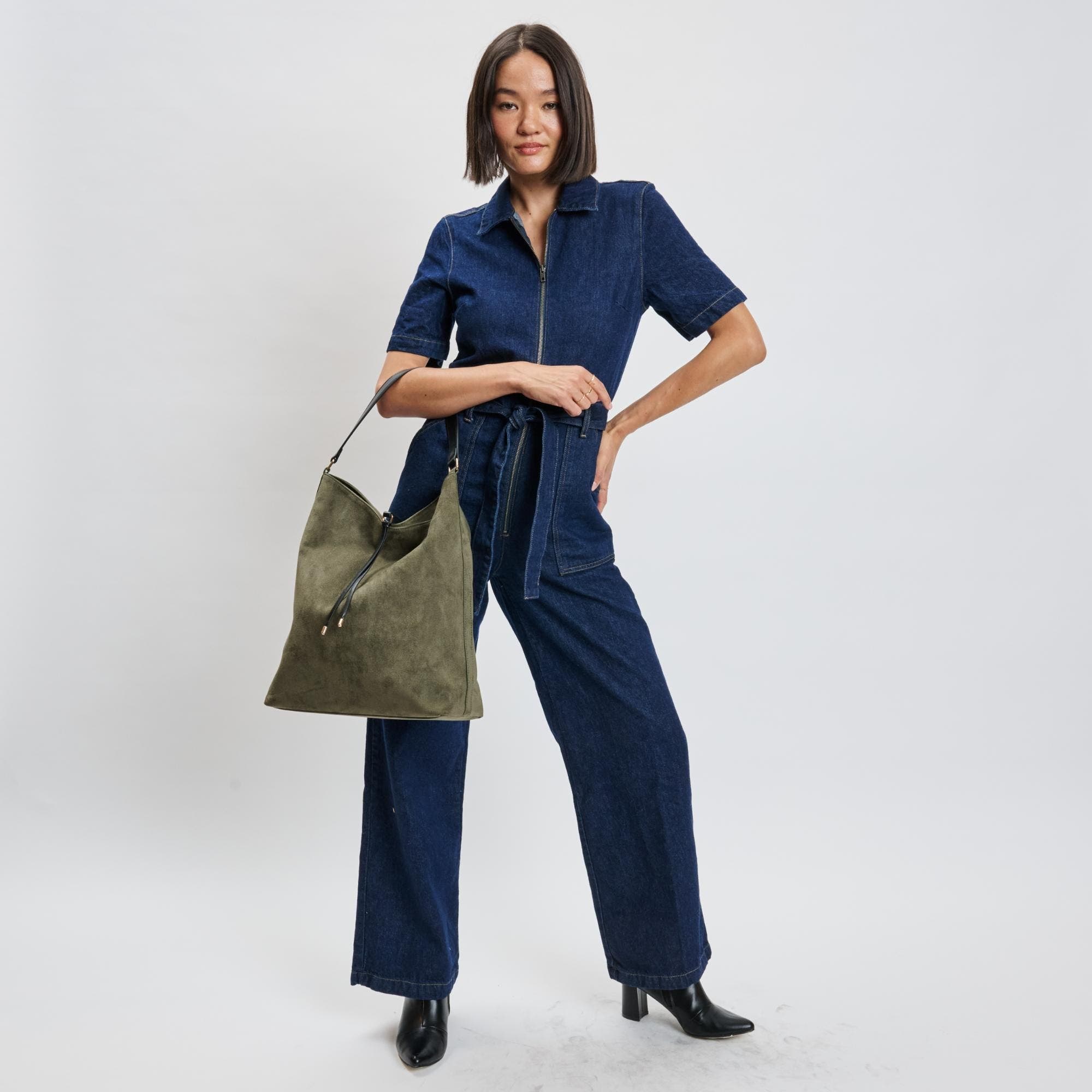 MODA LUXE Felicity Hobo, Alternate, color, Olive