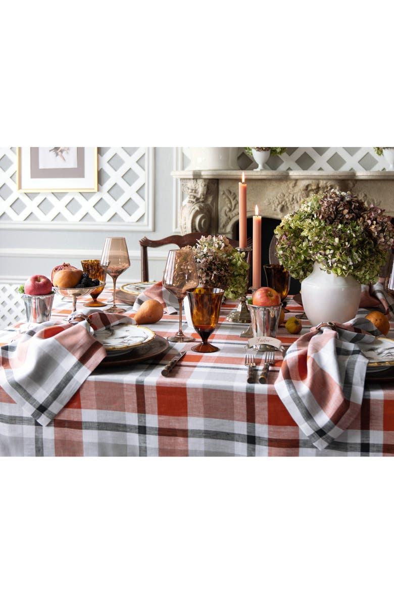 Solino Home Linen Table Throw - Fall Buffalo Check, 52" x 52", 52" x 52", Alternate, color, 