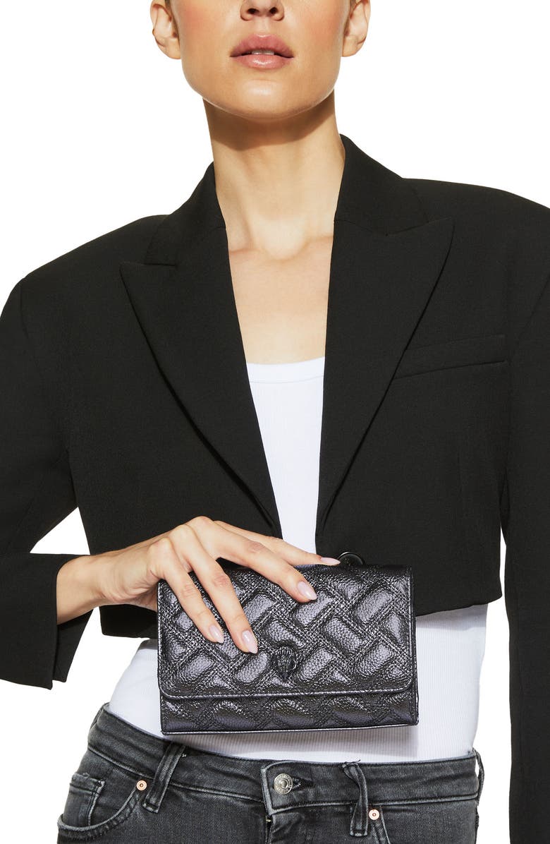 Kurt Geiger London Extra Mini Kensington Drench Quilted Leather Crossbody Bag, Alternate, color,