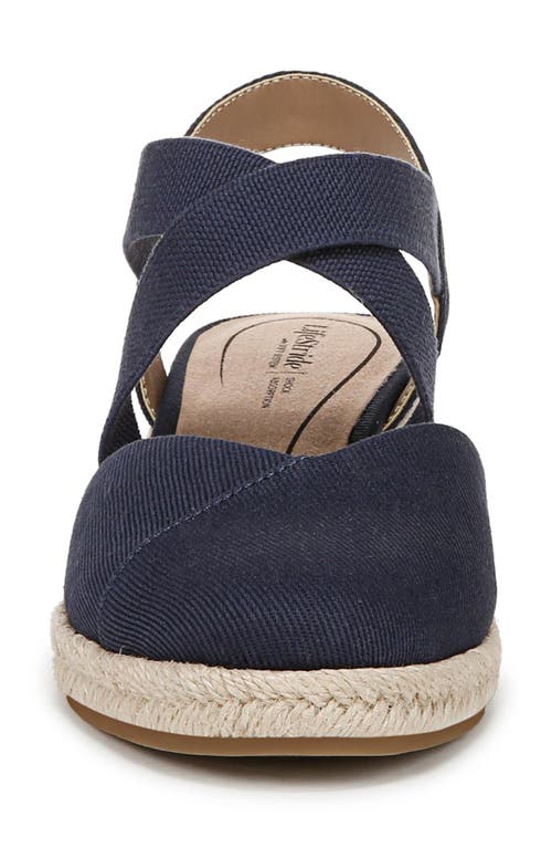 LIFESTRIDE LIFESTRIDE KIMBALL SLINGBACK ESPADRILLE PLATFORM WEDGE