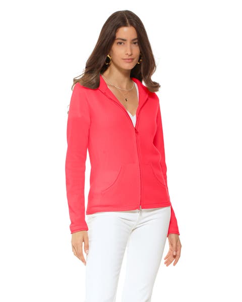 Pure Cashmere Double Zip Hoodie Sweater