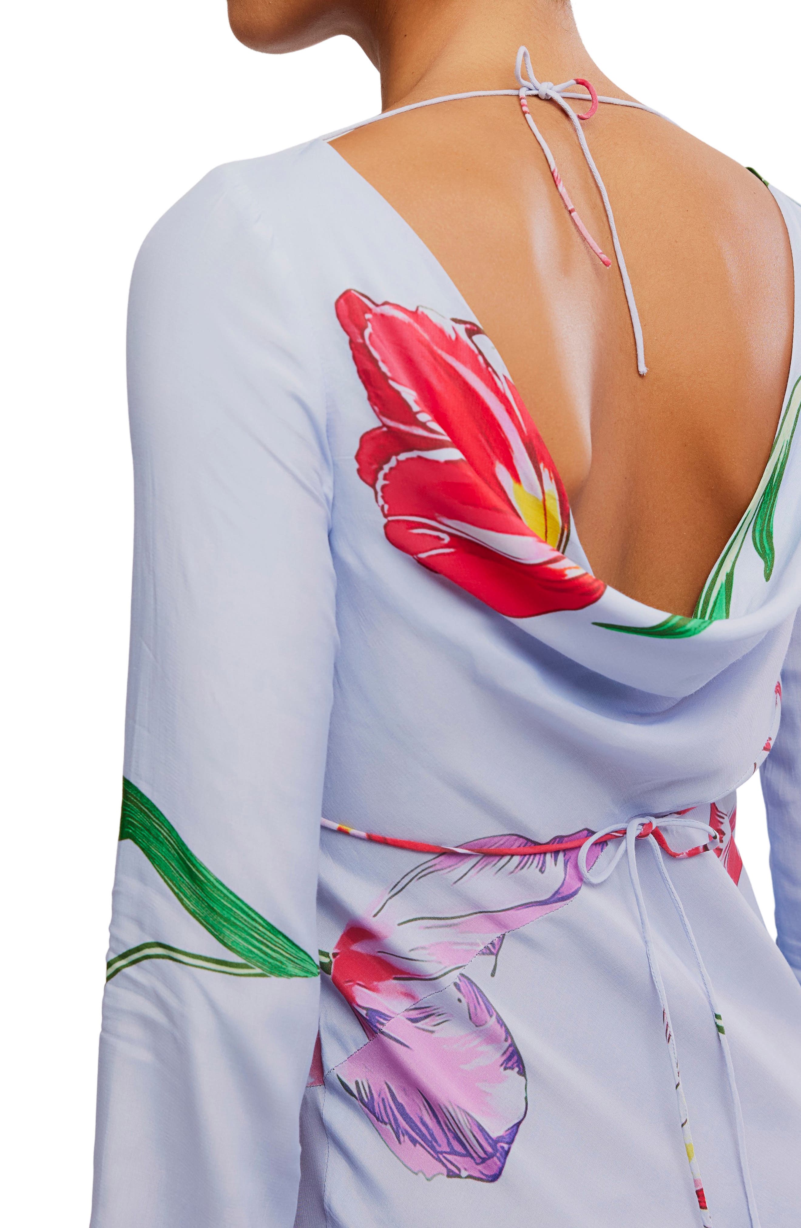 Zadie Tulip Print Long Sleeve Maxi Dress (Women) | Nordstrom