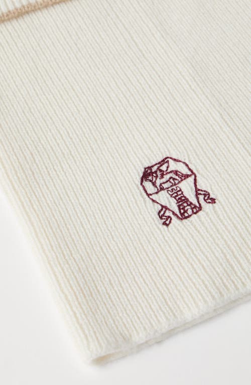 Brunello Cucinelli Neck Warmer In Brown