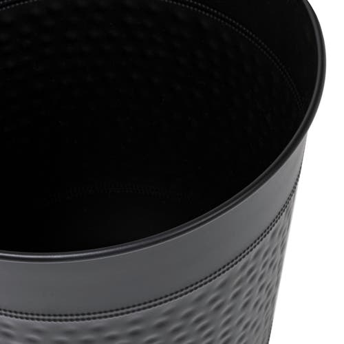 Happimess Riley Modern Classic Hammered Steel Accent 2-gallon Wastebasket