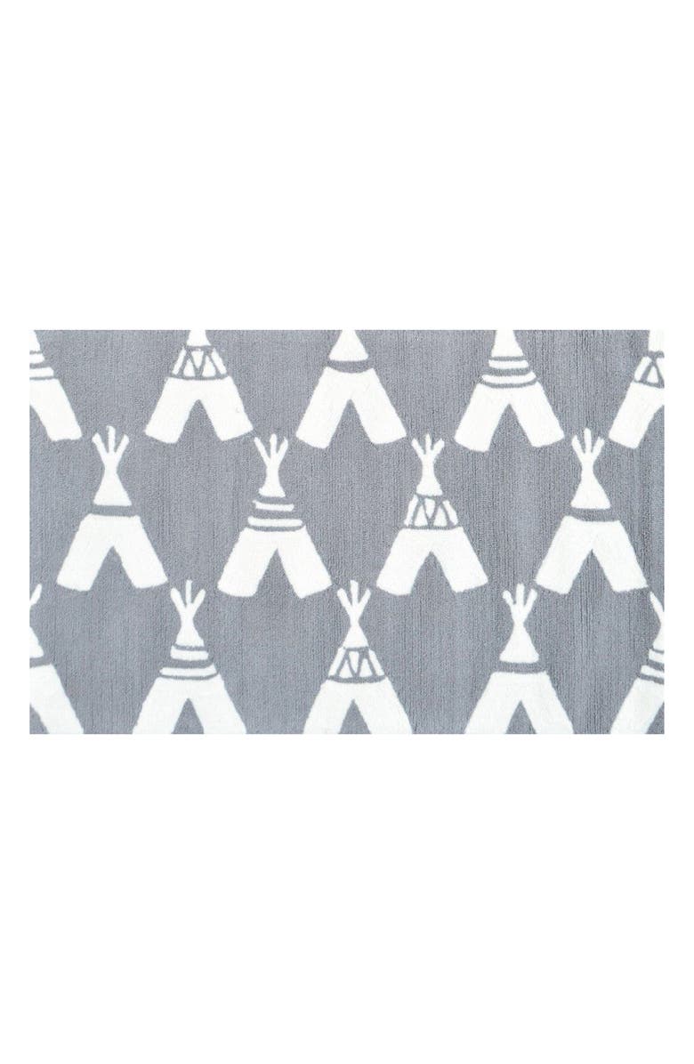 R16 HOME Teepee Indoor/Outdoor Doormat, Main, color, Grey/ White