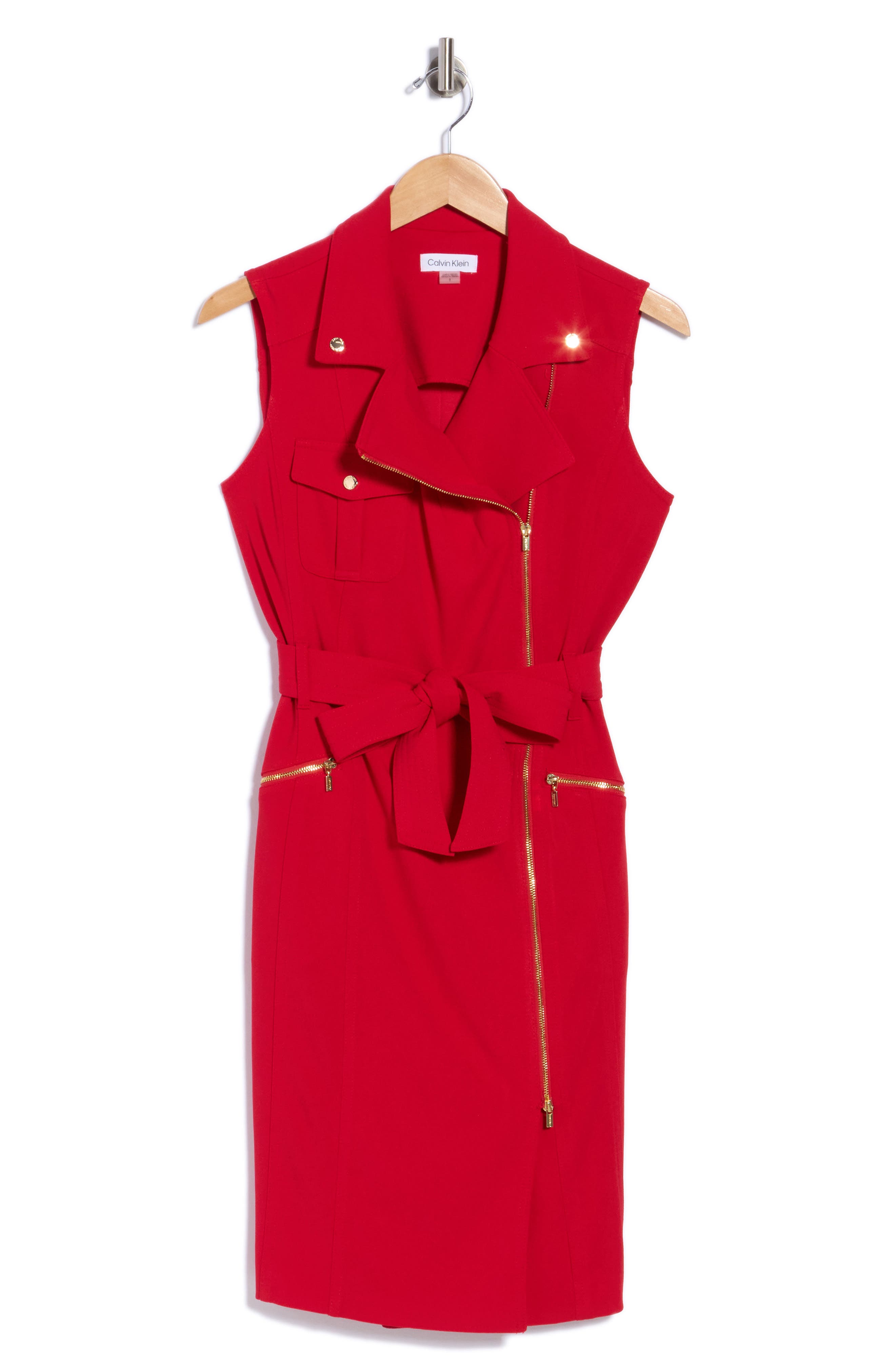 Moto Tie Waist Dress