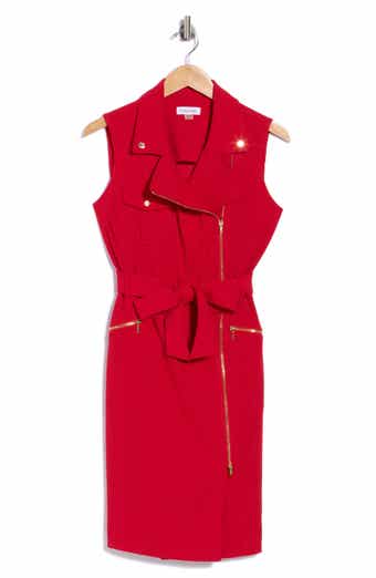 Moto Tie Waist Dress