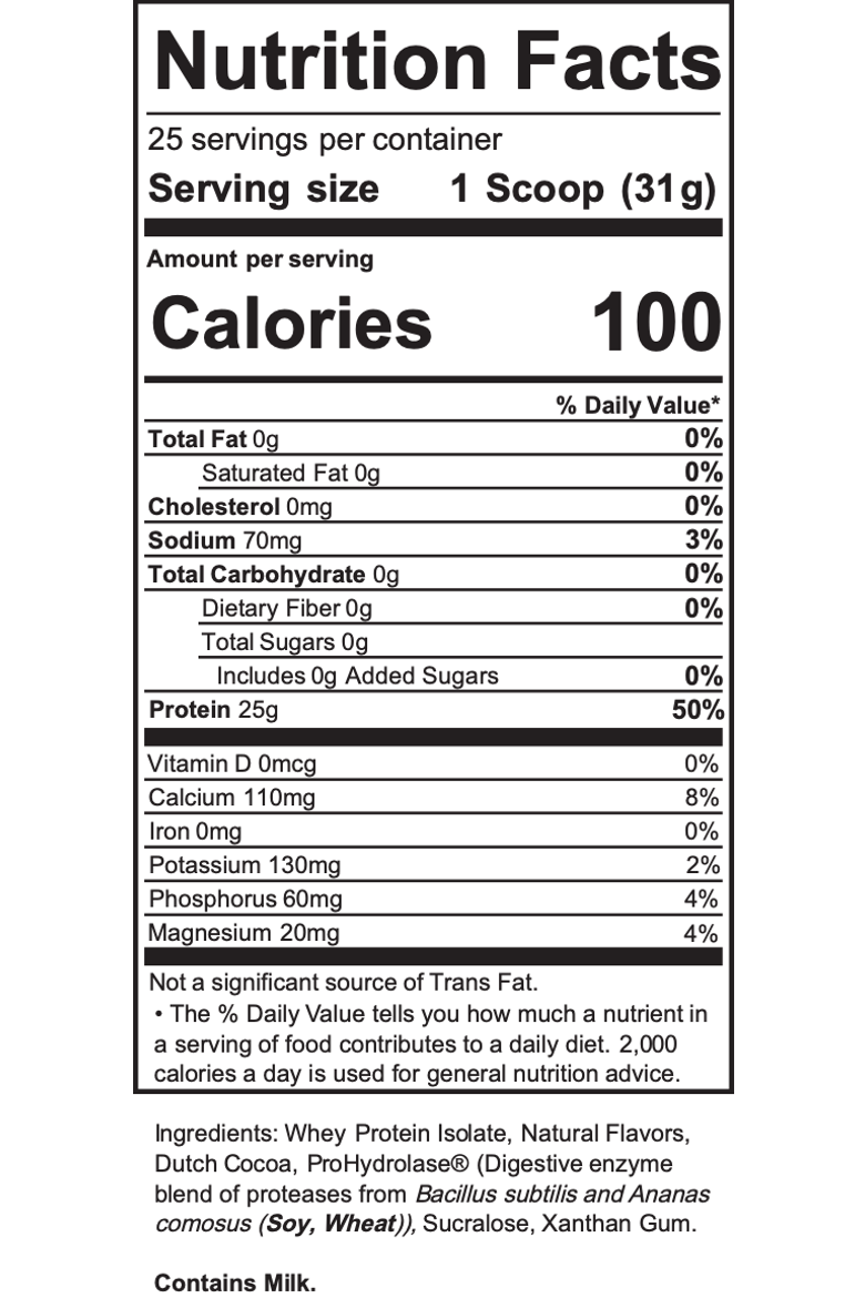 Whey Protein Isolate, Alternate, color, Churro