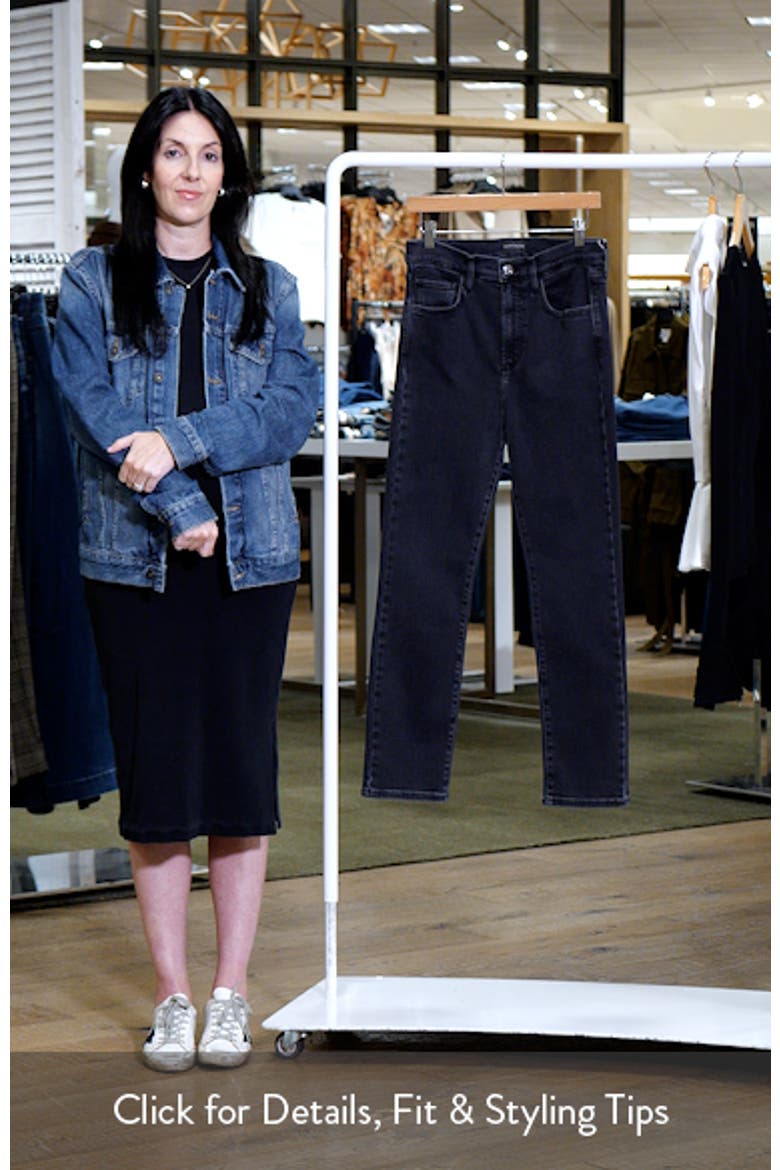 The Valentina Super High Waist Ankle Straight Leg Jeans video