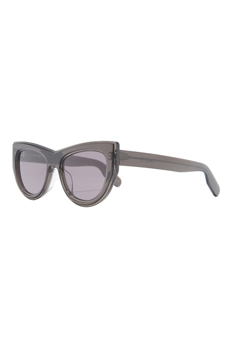 53mm Cat Eye Sunglasses, Alternate, color, BLACKOTHER SMOKE