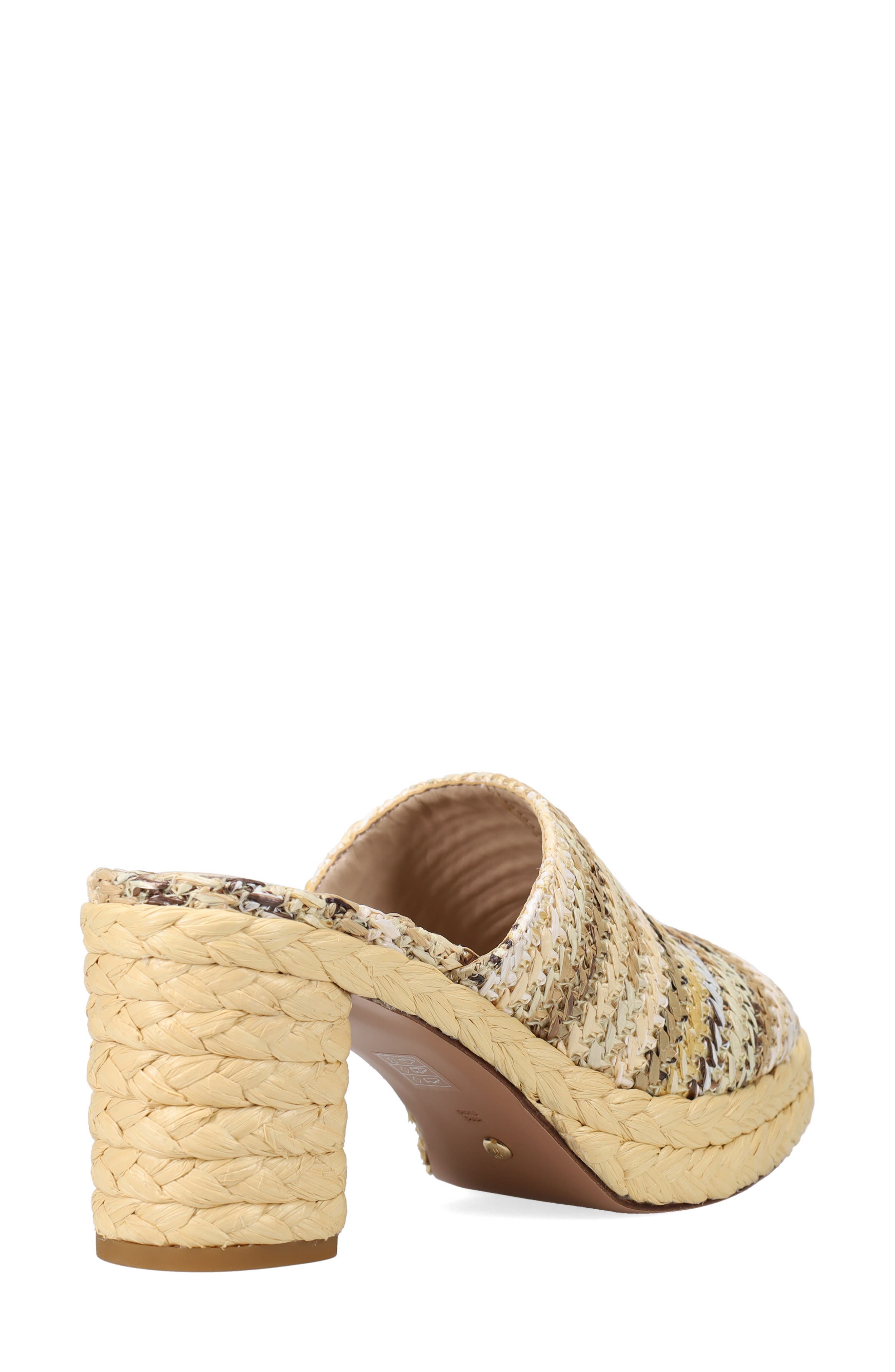 Pelle Moda Capree Espadrille Platform Slide Sandal, Alternate, color, Natural