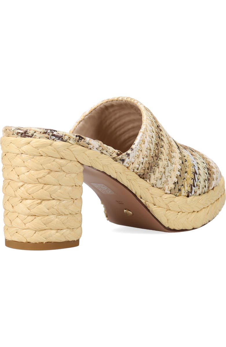 Pelle Moda Capree Espadrille Platform Slide Sandal, Alternate, color, Natural