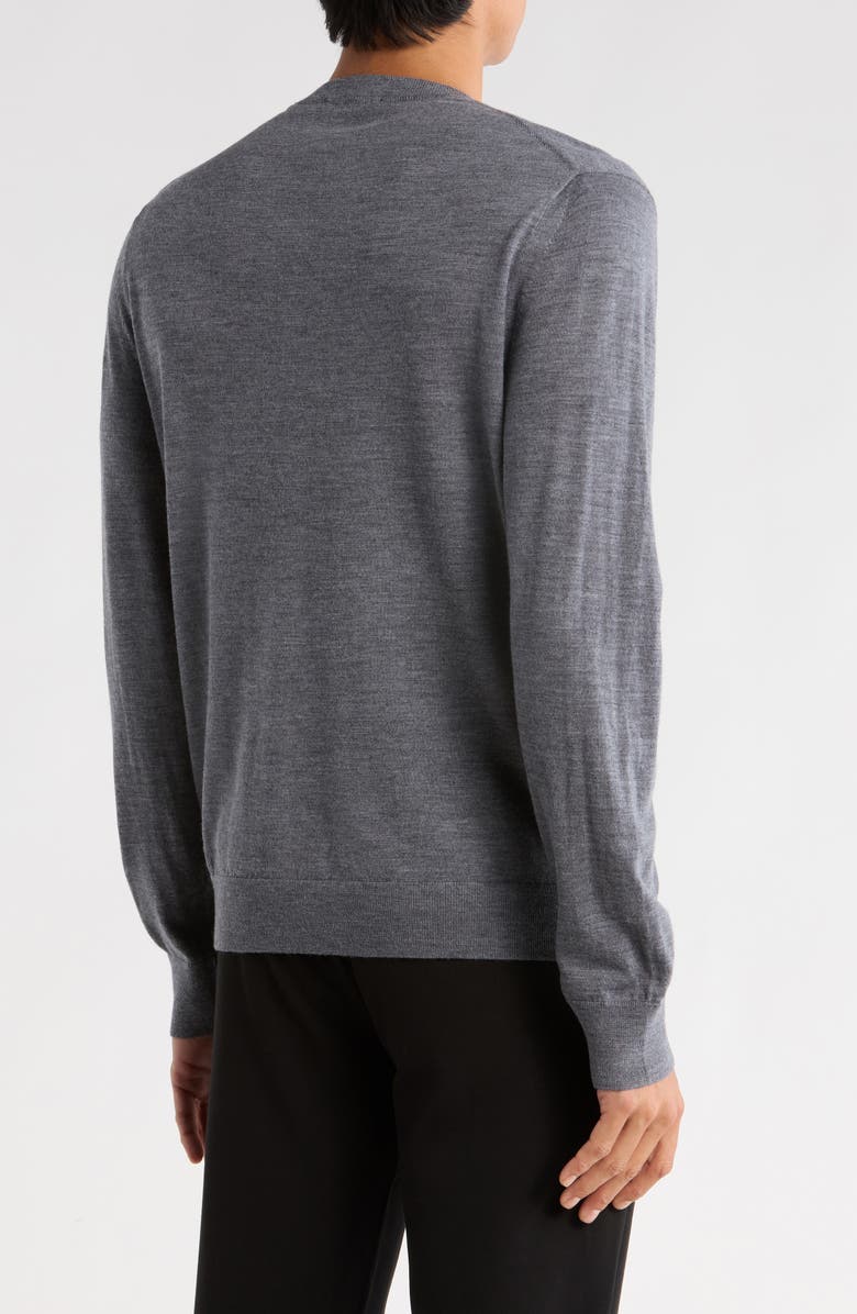Vince Crew Neck Merino Wool Sweater, Alternate, color, Medium Heather Grey