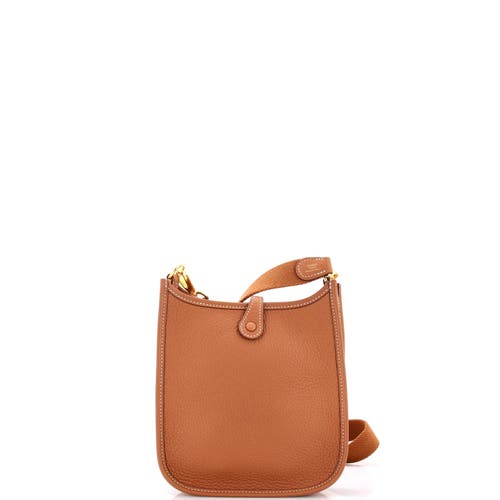 Pre-owned Hermes Hermes Evelyne Bag Gen Iii Clemence Tpm In Gold