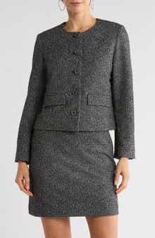 NORDSTROM RACK Collarless Bouclé Jacket