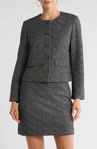 NORDSTROM RACK Collarless Bouclé Jacket