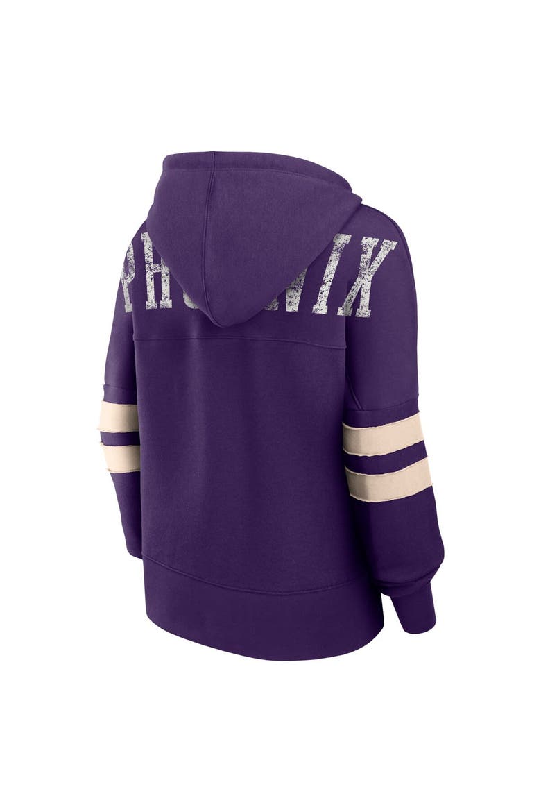 Women's Fanatics Branded Purple Phoenix Suns Bold Move Dolman V-Neck Pullover Hoodie, Alternate, color, Purple