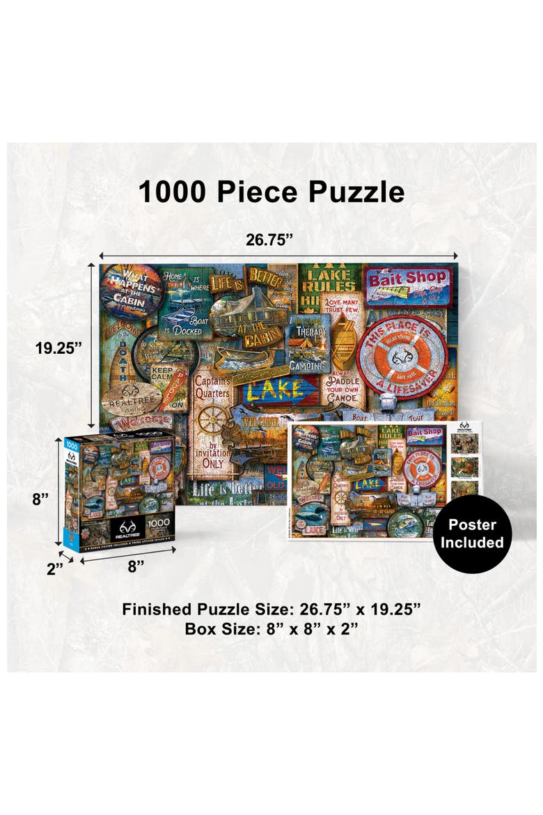 Off to the Lakehouse 1000 Piece Puzzle, Alternate, color, Multicolor