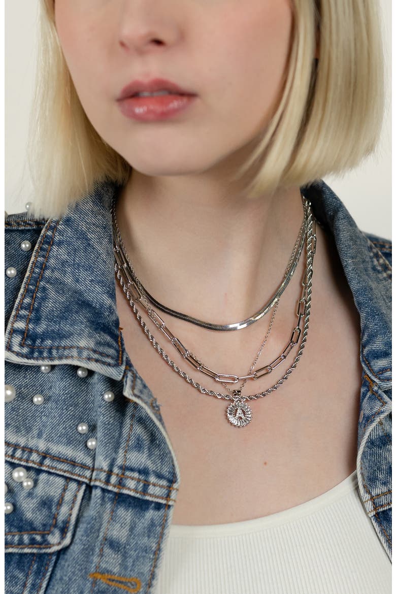 The Clara Chain Necklace, Alternate, color, SILVER
