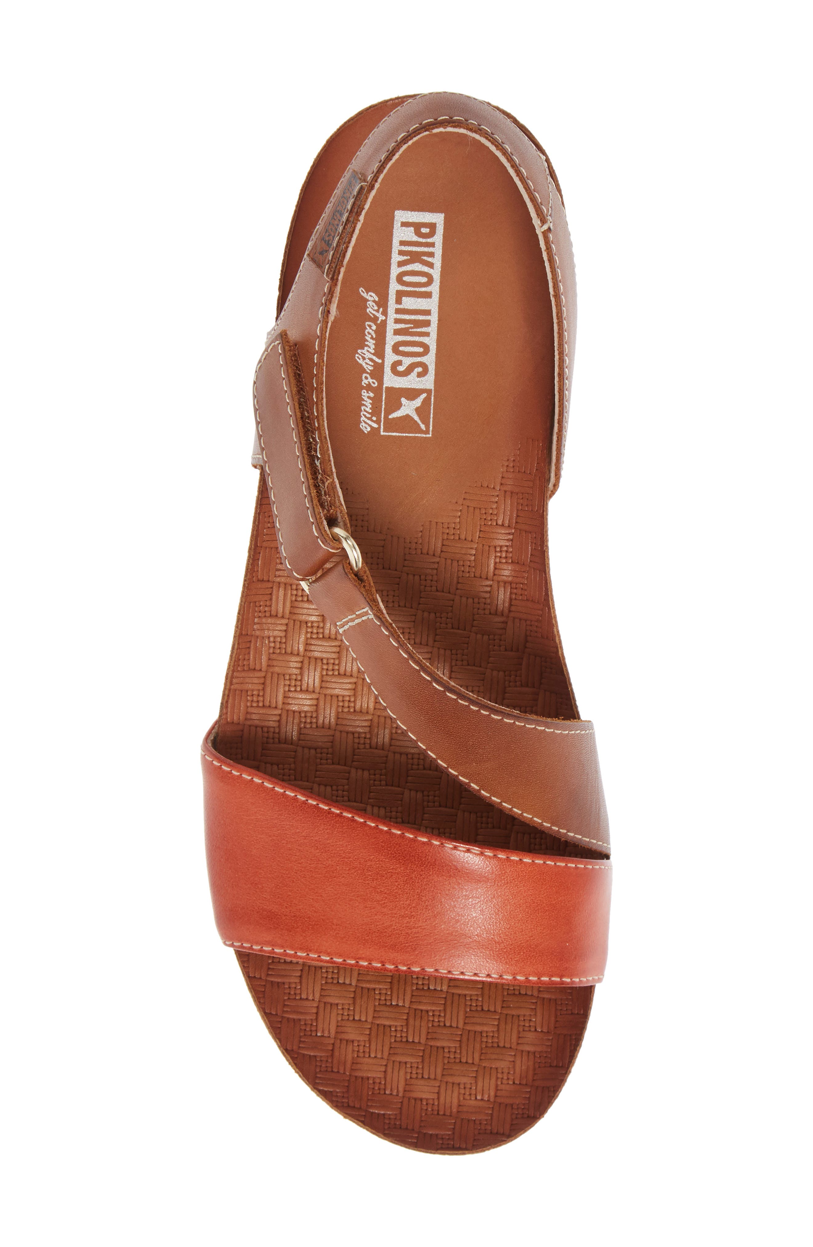 Mahon Sandal, Alternate, color, SCARLET LEATHER