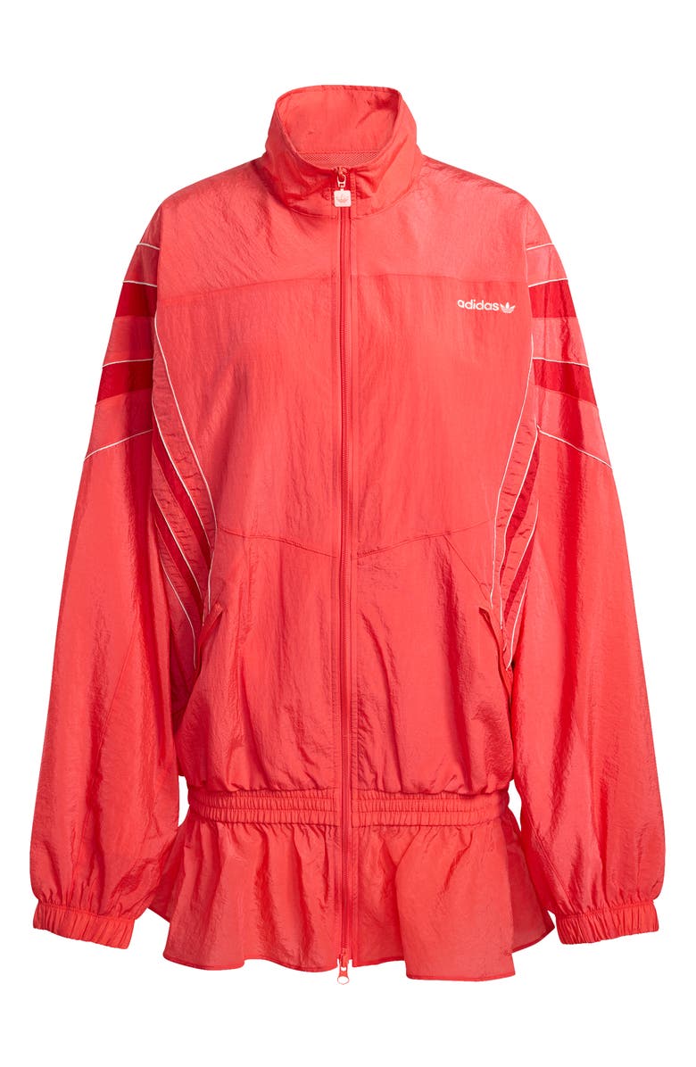 adidas Originals Santiago Peplum Track Jacket, Alternate, color, Semi Lucid Red