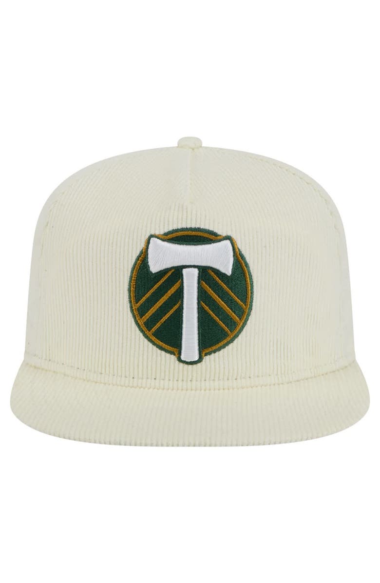 New Era Men's New Era Cream Portland Timbers 2025 Kickoff Snapback Golfer Hat, Alternate, color,