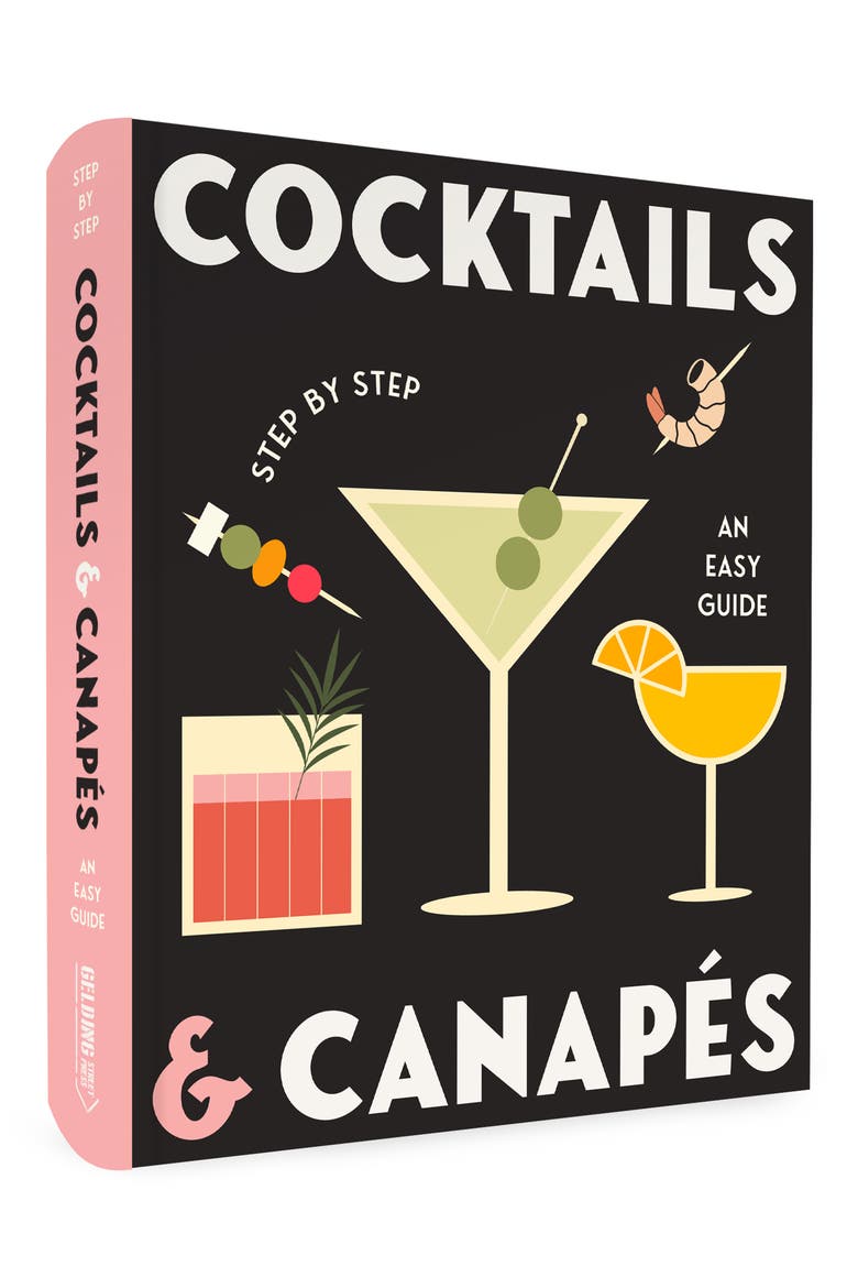 'Cocktails & Canapés' Book, Main, color, BLACK