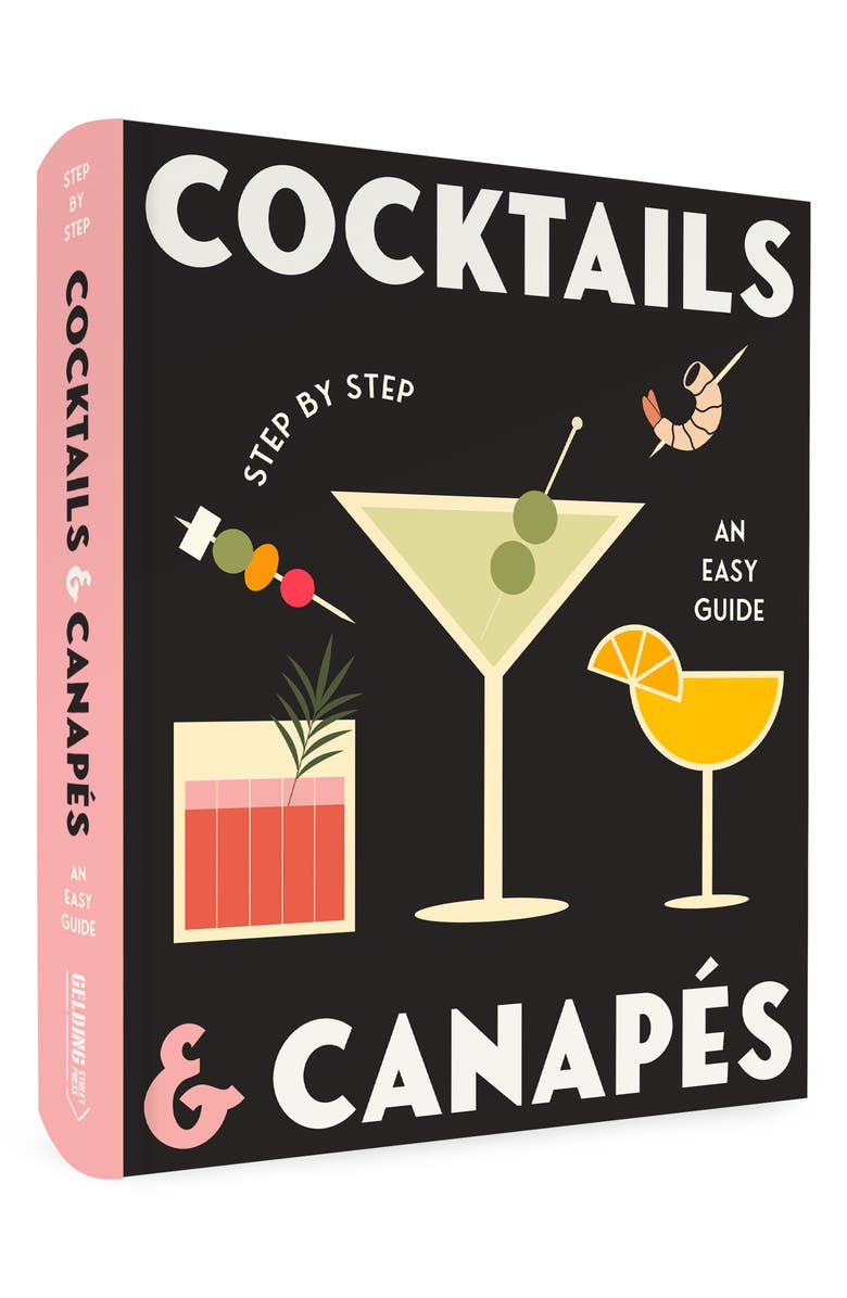 Simon and Schuster 'Cocktails & Canapés' Book, Main, color, Black