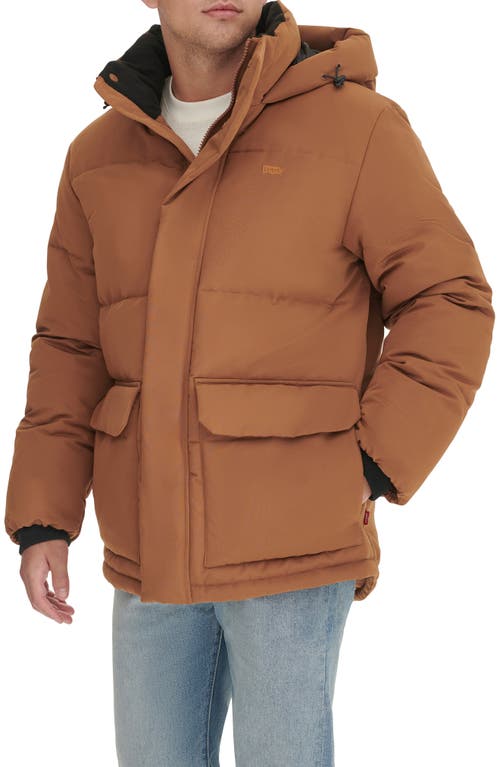 Levi's Arctic Cloth Heavyweight Parka In Brown