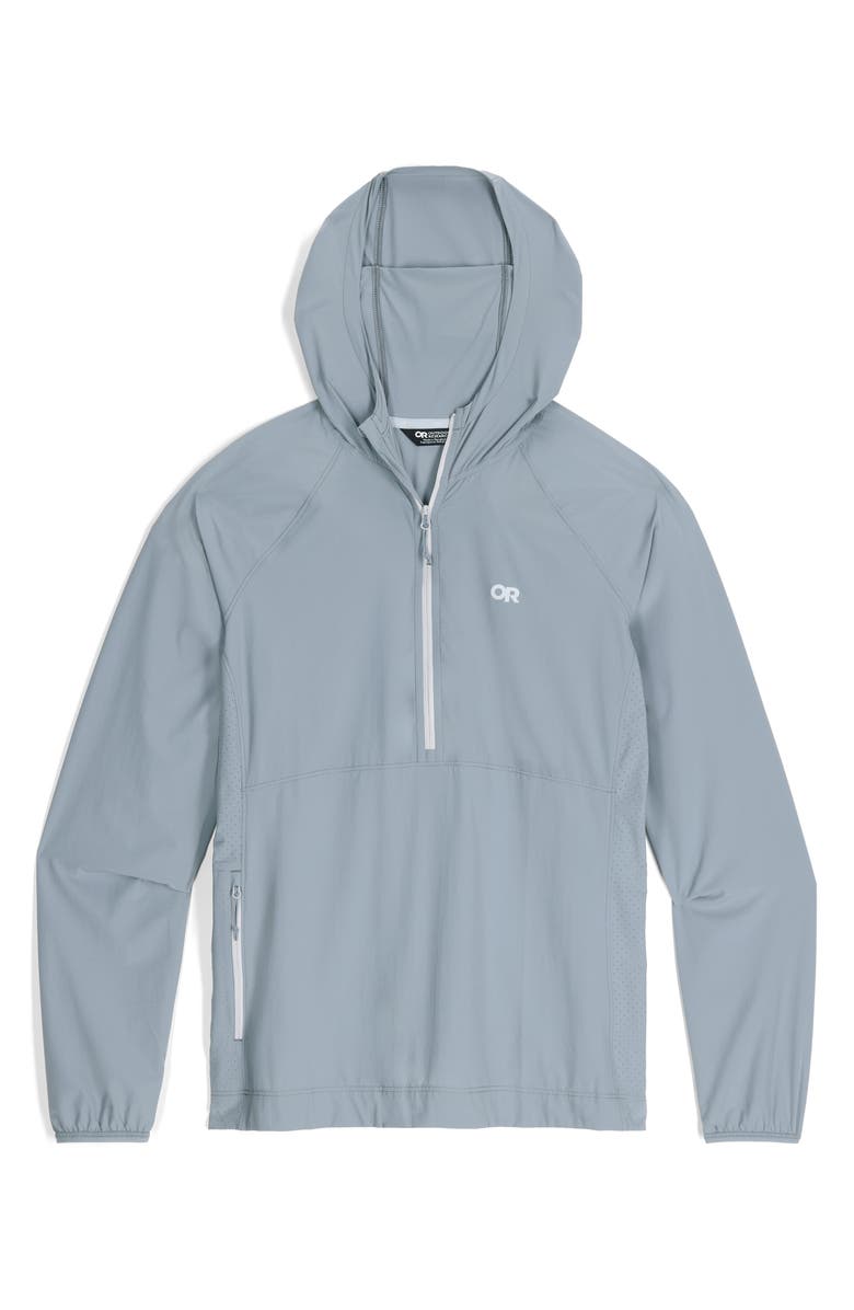 Outdoor Research Astroman Air Sun Half Zip Hoodie, Alternate, color, Slate