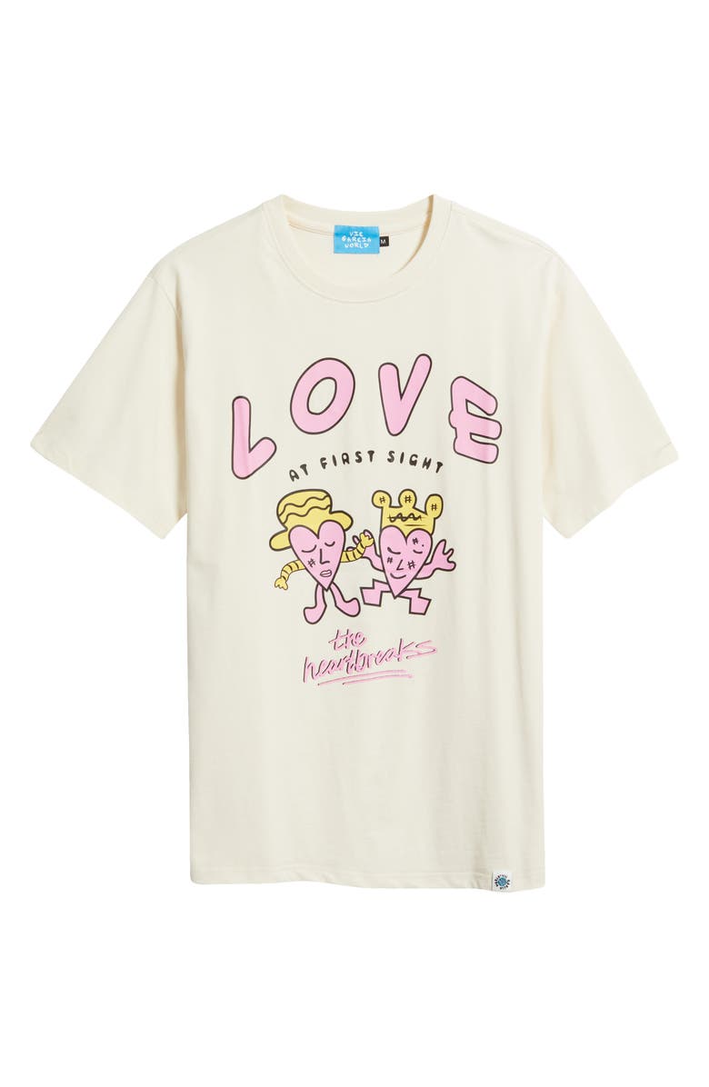 VIC GARCIA WORLD Love Together Again Graphic T-Shirt, Alternate, color, Cream