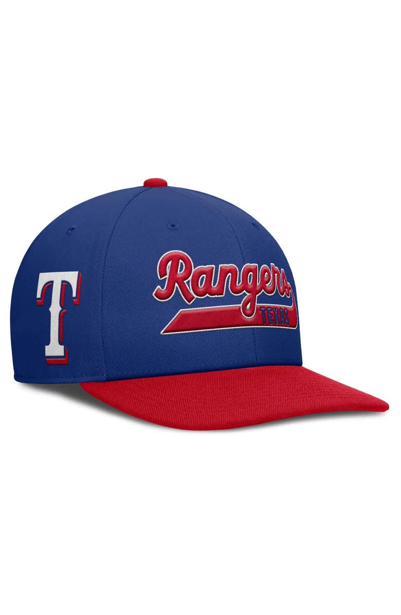 Nike Men's Nike Royal/Red Texas Rangers Pro Performance Snapback Hat, Main, color, Royal