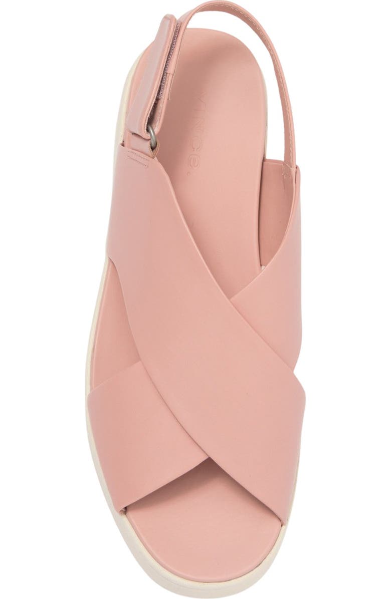 Vince Weslan Leather Platform Slingback Sandal, Alternate, color,