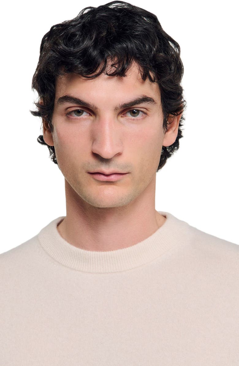 SANDRO Cashmere sweater, Alternate, color, Off White