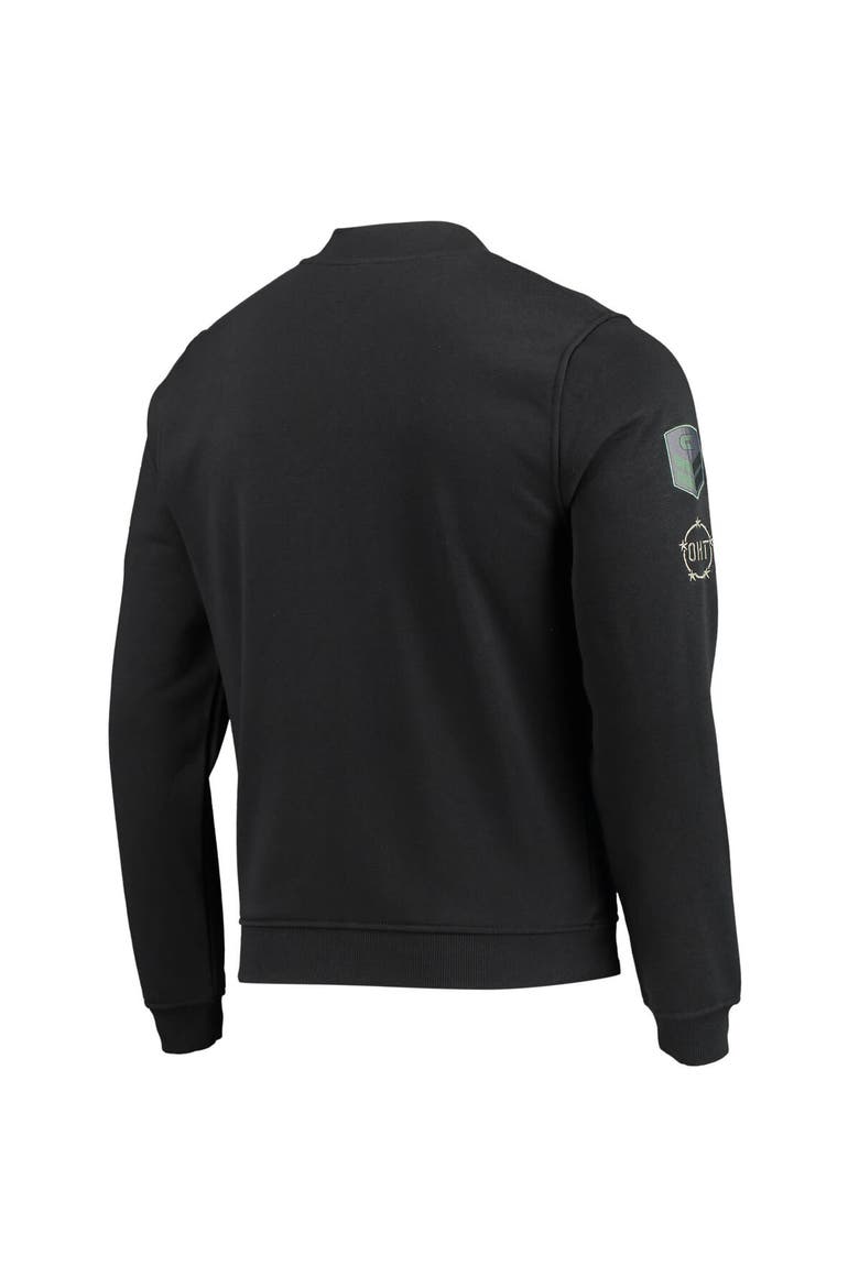 Men's Colosseum Black Loyola Chicago Ramblers OHT Military Appreciation High-Speed Bomber Full-Zip Jacket, Alternate, color, Black