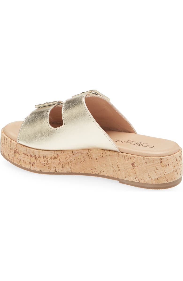 Cordani Karson Platform Slide Sandal, Alternate, color, Soft Gold