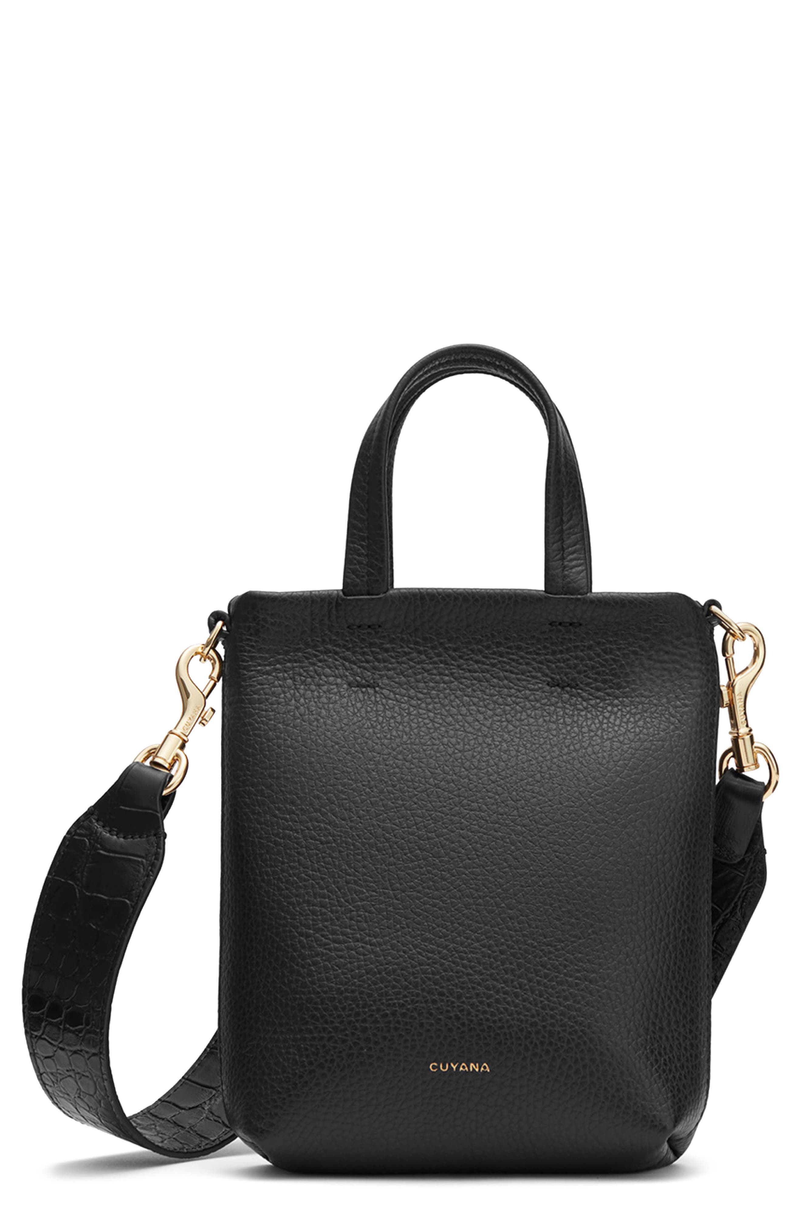 Cuyana Easy Leather Phone Tote, Main, color, 