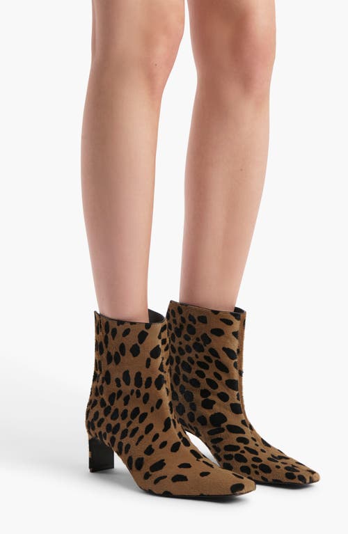 Khaite Ona Genuine Calf Hair Bootie In Multi