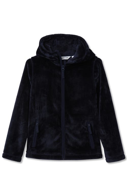 Lands' End Girls Softest Fleece Jacket In Blue
