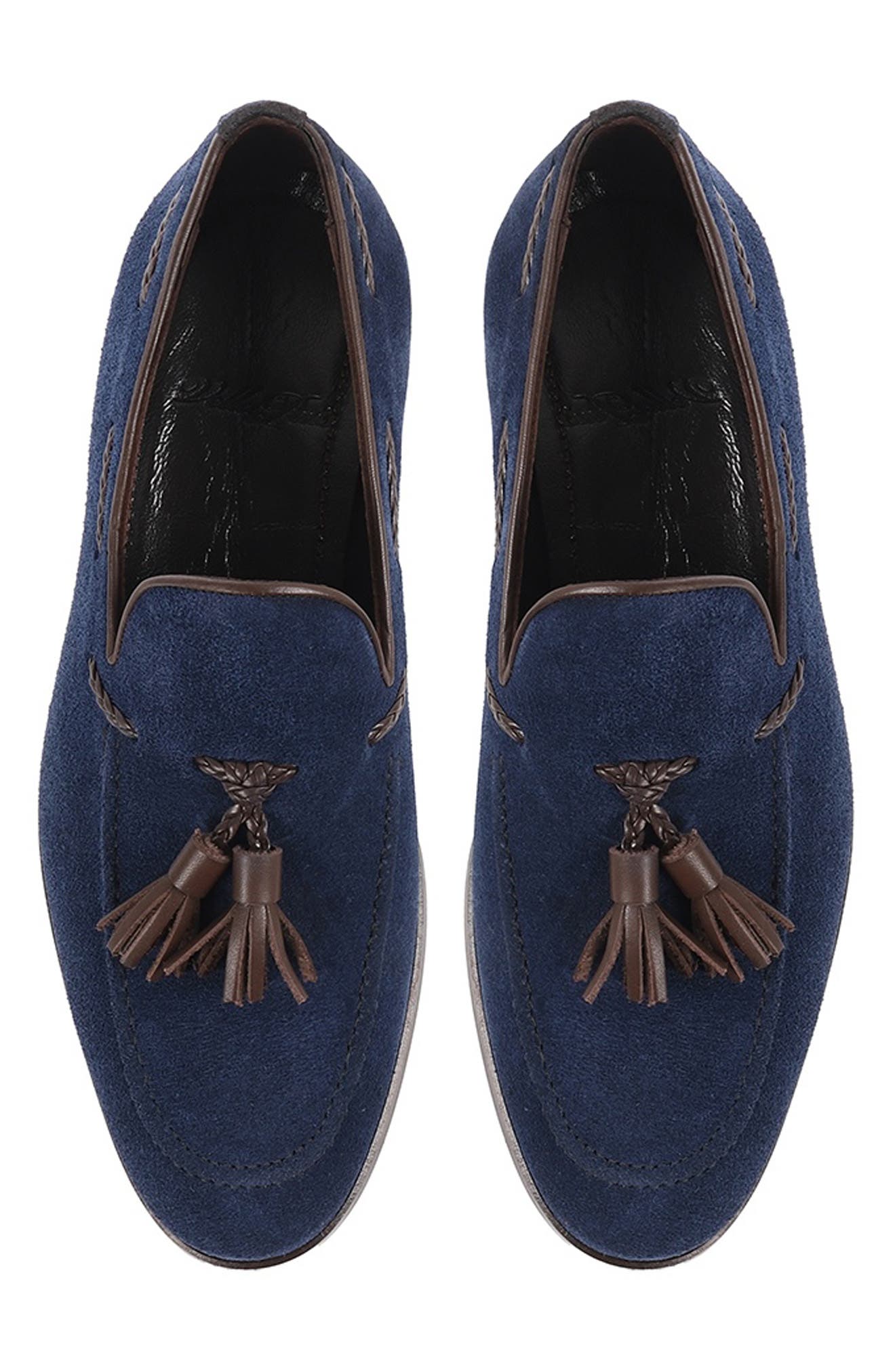 Virginia Tassel Loafer, Alternate, color, NAVY BLUE