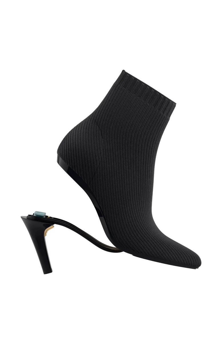 Pashion Footwear The Bootie 4" Stiletto Convertible Heel, Alternate, color, Coal Knit