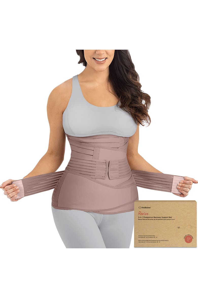 Revive 3-in-1 Postpartum Recovery Support Belt, Main, color, Dusty Plum