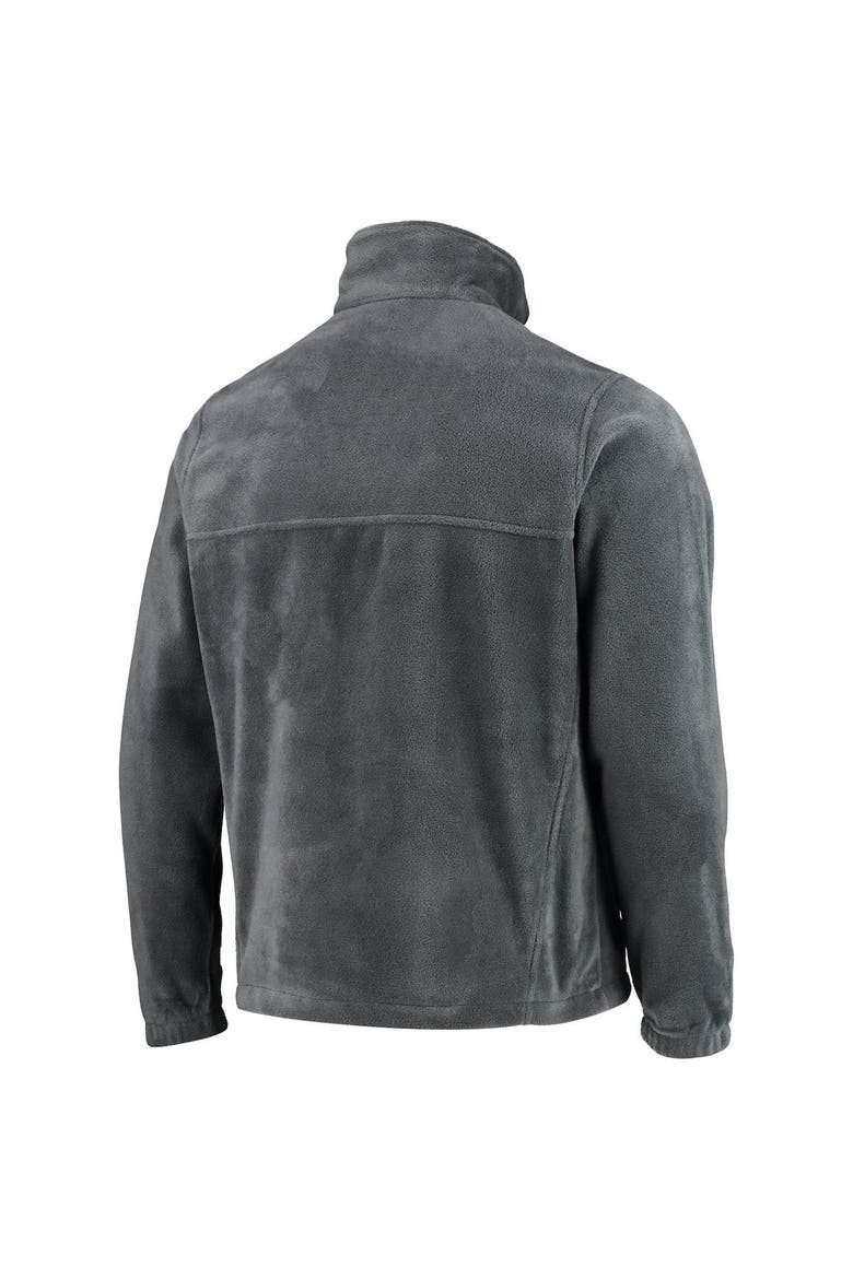 Men's Columbia Brooklyn Nets Heathered Charcoal Flanker Full-Zip Jacket, Alternate, color, Heather Charcoal