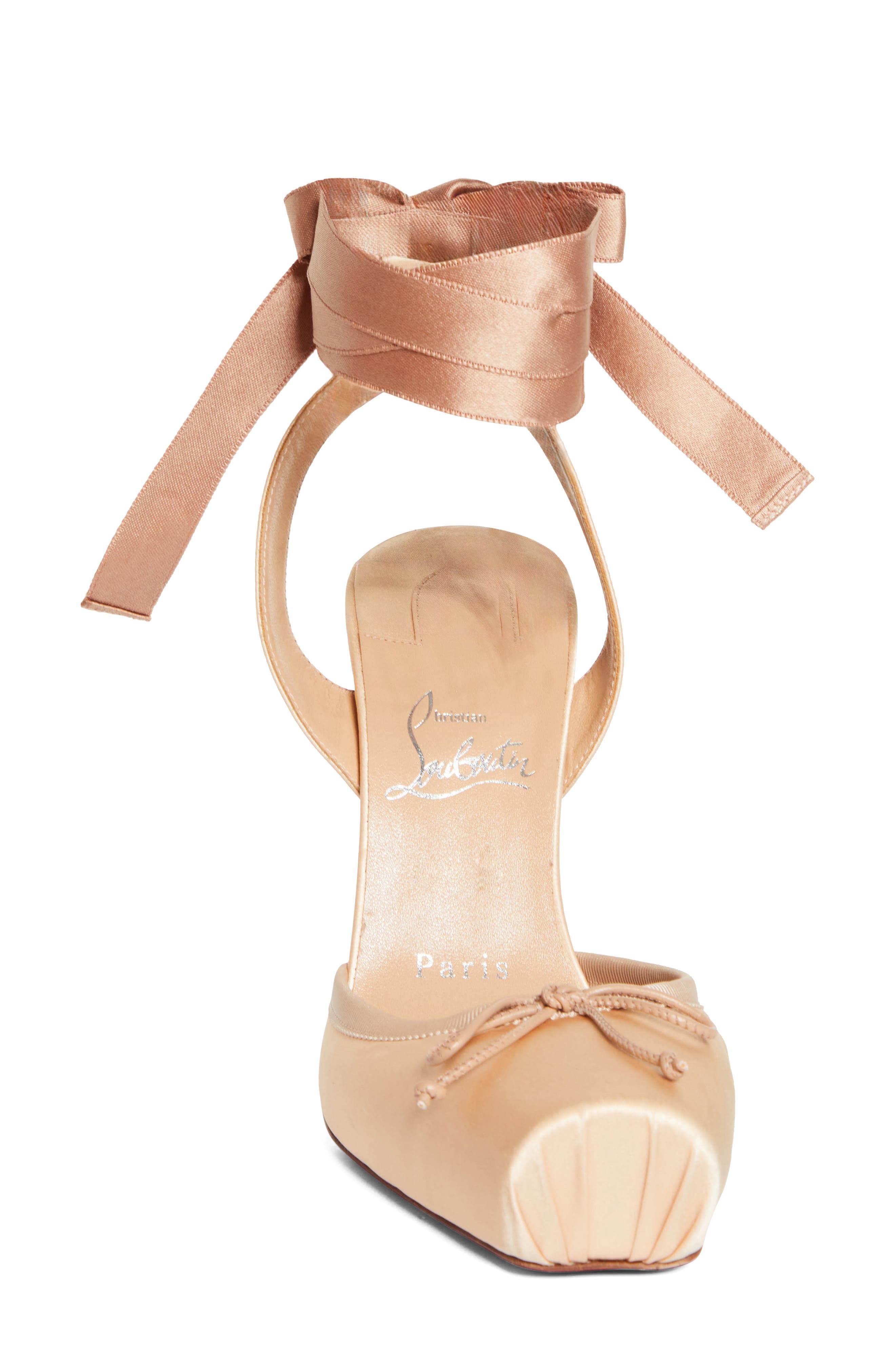 Cassia Lace-Up Slingback Pump, Alternate, color, BLUSH/ LIN BLUSH