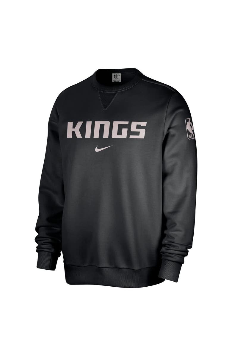 Nike Men's Nike Black Sacramento Kings Courtside Standard Issue Performance Pullover Sweatshirt, Alternate, color, Black