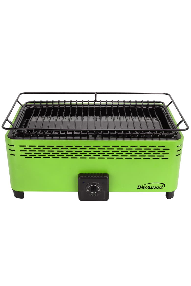 BBF-31G Non-Stick Smokeless Portable BBQ, Green, Alternate, color, Green
