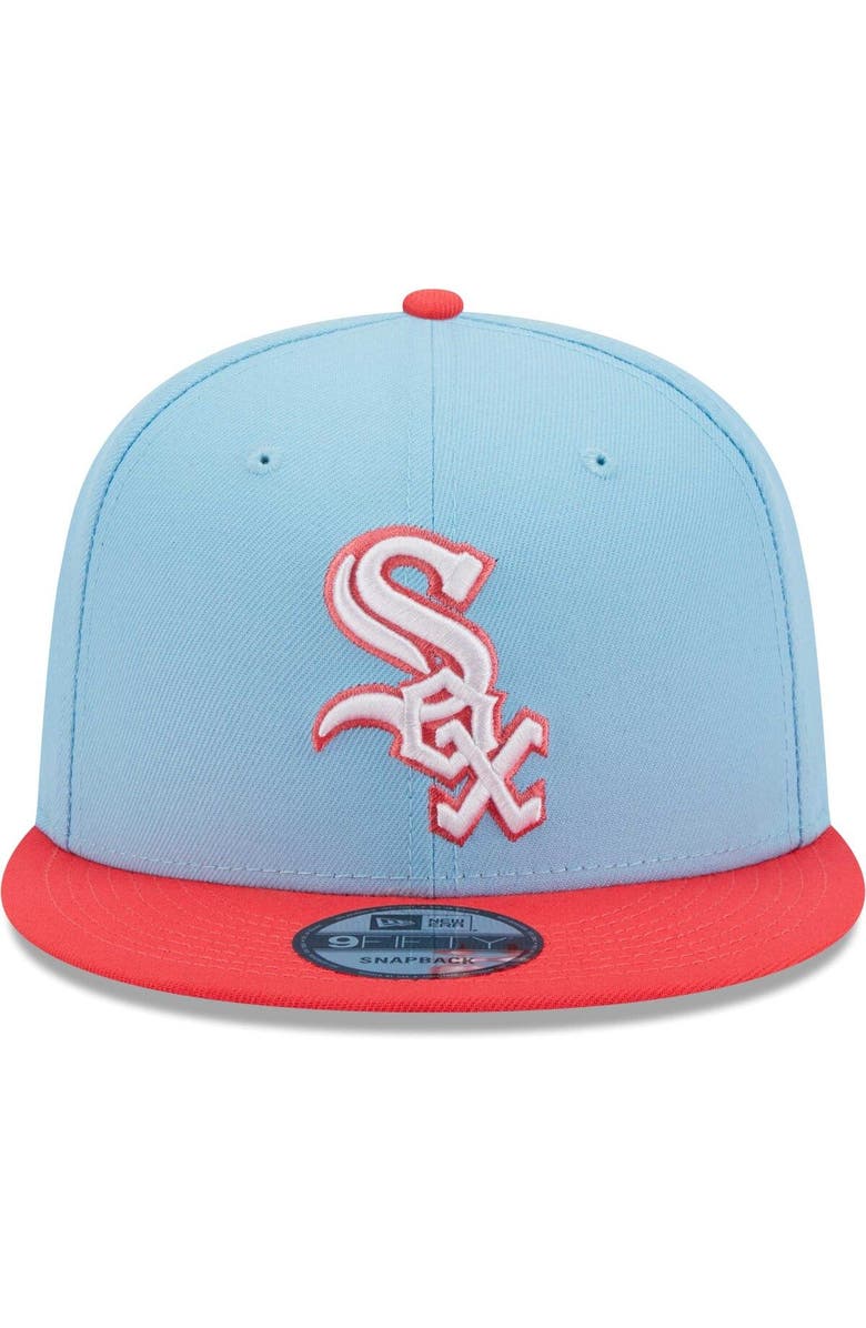 New Era Men's New Era Light Blue/Red Chicago White Sox Spring Basic Two-Tone 9FIFTY Snapback Hat, Alternate, color, 